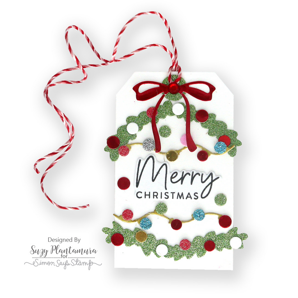 Simon Says Stamp Luggage Tags Wafer Dies 1350sd Sugar and Spice Christmas Tag | color-code:ALT08