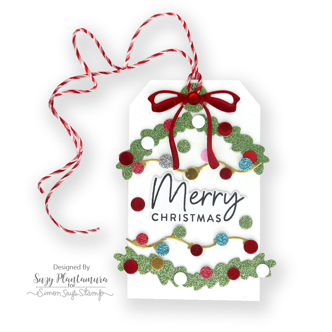Simon Says Stamp Luggage Tags Wafer Dies 1350sd Sugar and Spice Christmas Tag | color-code:ALT08