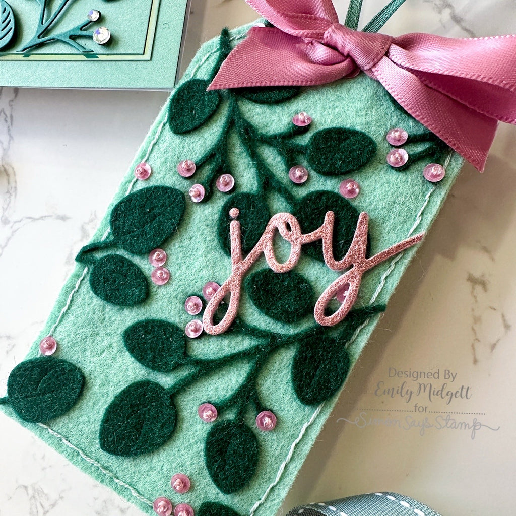 Simon Says Stamp Tags and Trims Wafer Dies Bundle set1072 Sugar and Spice Christmas Tag | color-code:ALT04