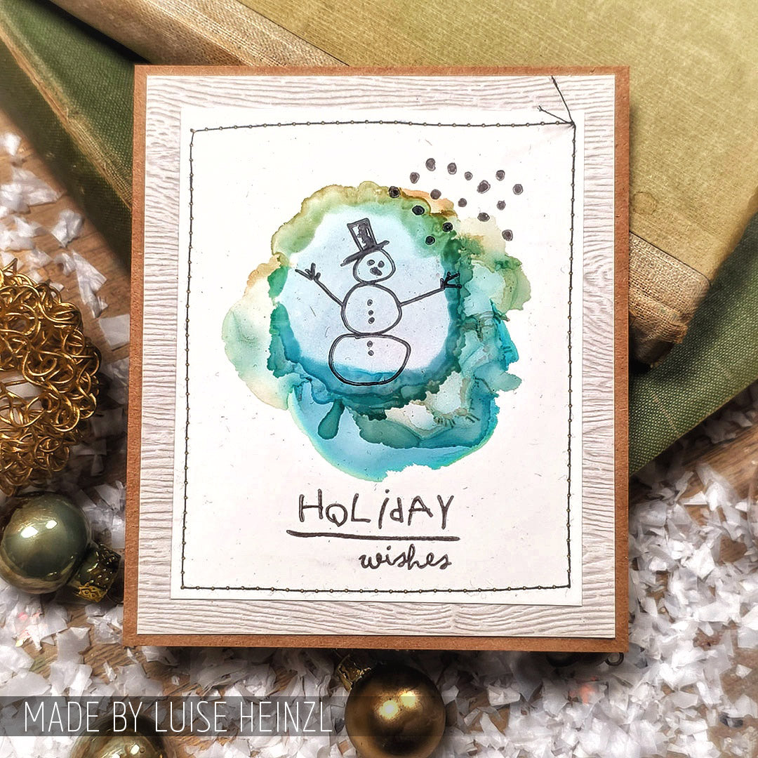 Tim Holtz Clear Stamps and Stencil Seasonal Scribble, Polkadot, Tinsel thmm136