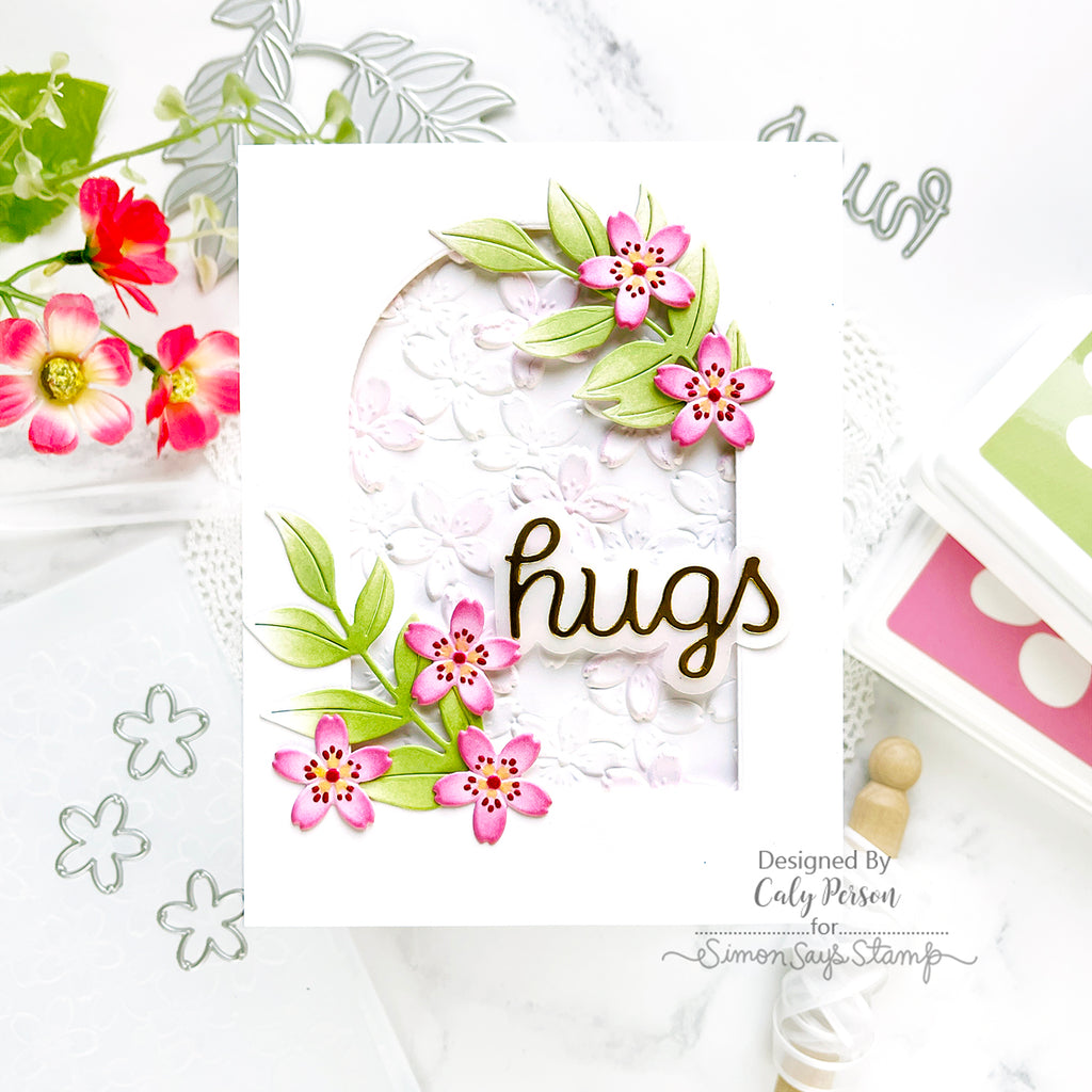 Simon Says Stamp Lush Leaves Wafer Dies s888 Be Bold Hugs Card | color-code:ALT04