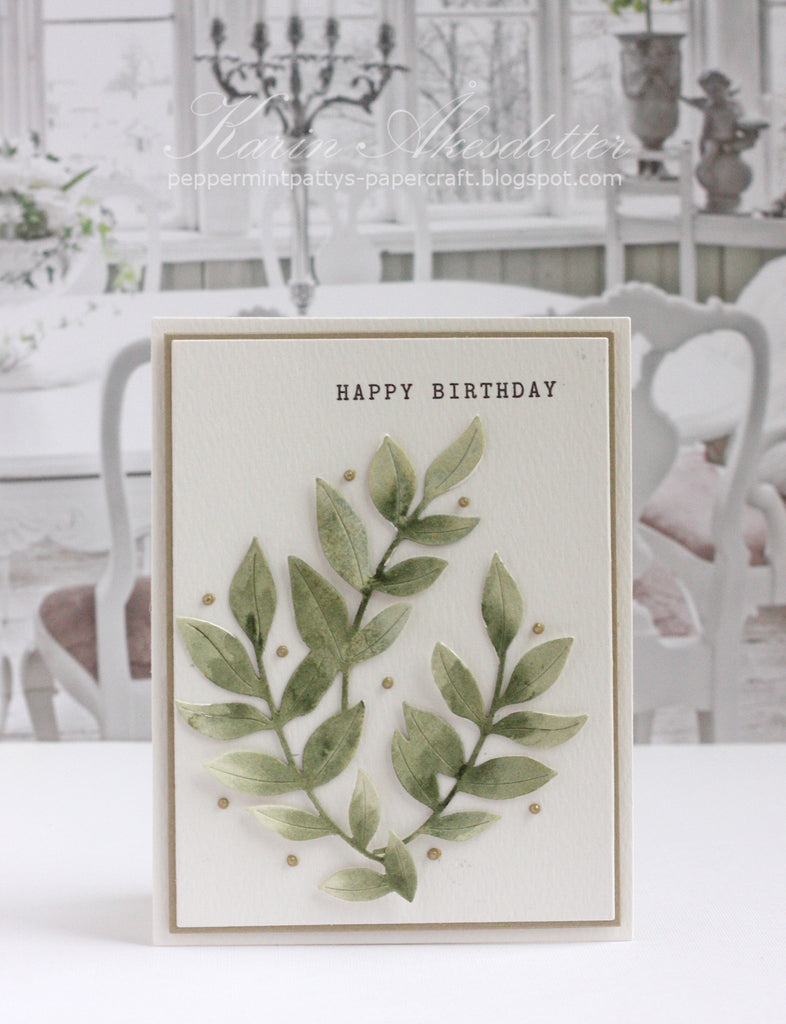 Simon Says Stamp Lush Leaves Wafer Dies s888 Be Bold Birthday Card | color-code:ALT02