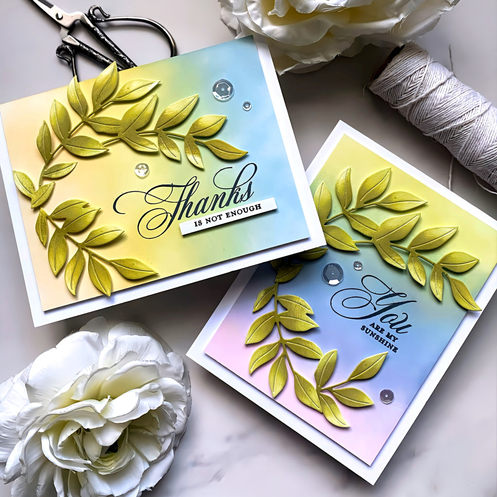 Simon Says Stamp Lush Leaves Wafer Dies s888 Be Bold Leaf Cards | color-code:ALT01
