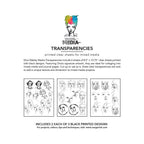 Dina Wakley Ranger Tinies Set 1 MEdia Transparencies mda82637 back of package