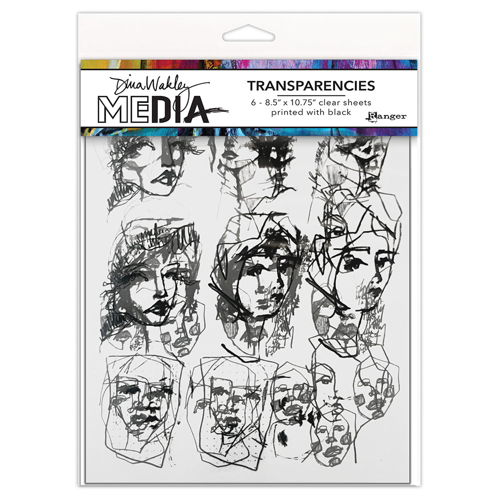 Dina Wakley Tinies Set 2 Media Transparencies Ranger mda82644