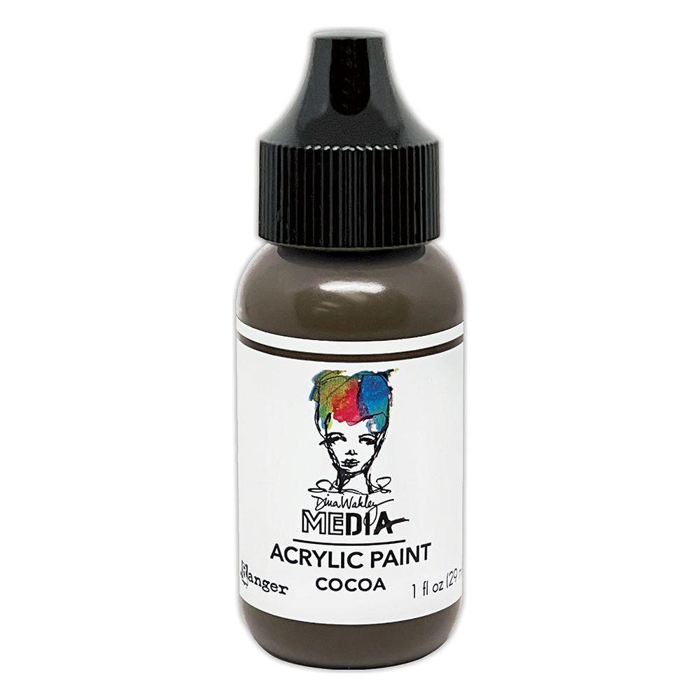 Dina Wakley Ranger Cocoa 1oz Media Acrylic Paint mdq85485