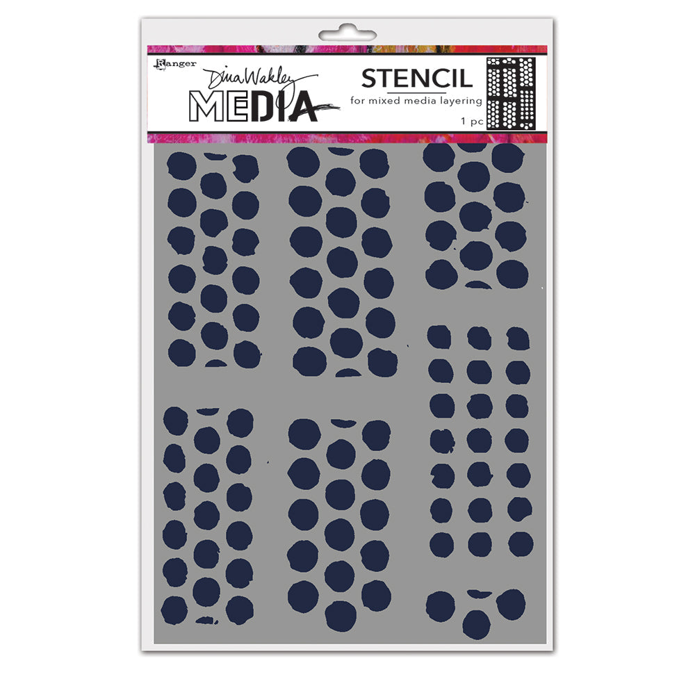 Dina Wakley Dotted Tape Media Stencil Ranger mds83085