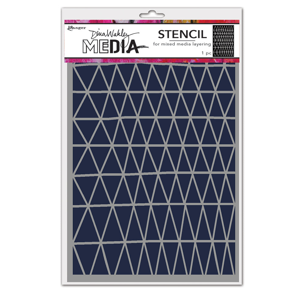 Dina Wakley Ranger Triangle Fence Stencil mds83153