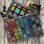 Tim Holtz Small And Medium Distress Zipper Bag Bundle Staged Medium Bag Photo From Tim