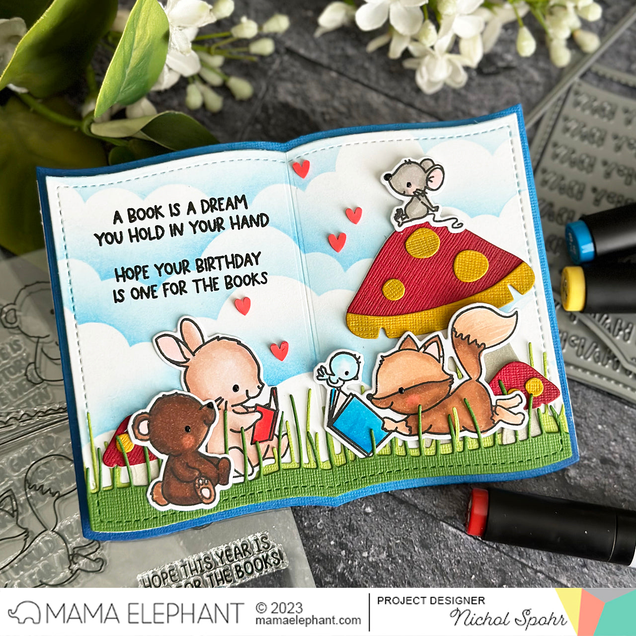 Mama Elephant Turn The Page Creative Cuts Steel Dies – Simon Says Stamp