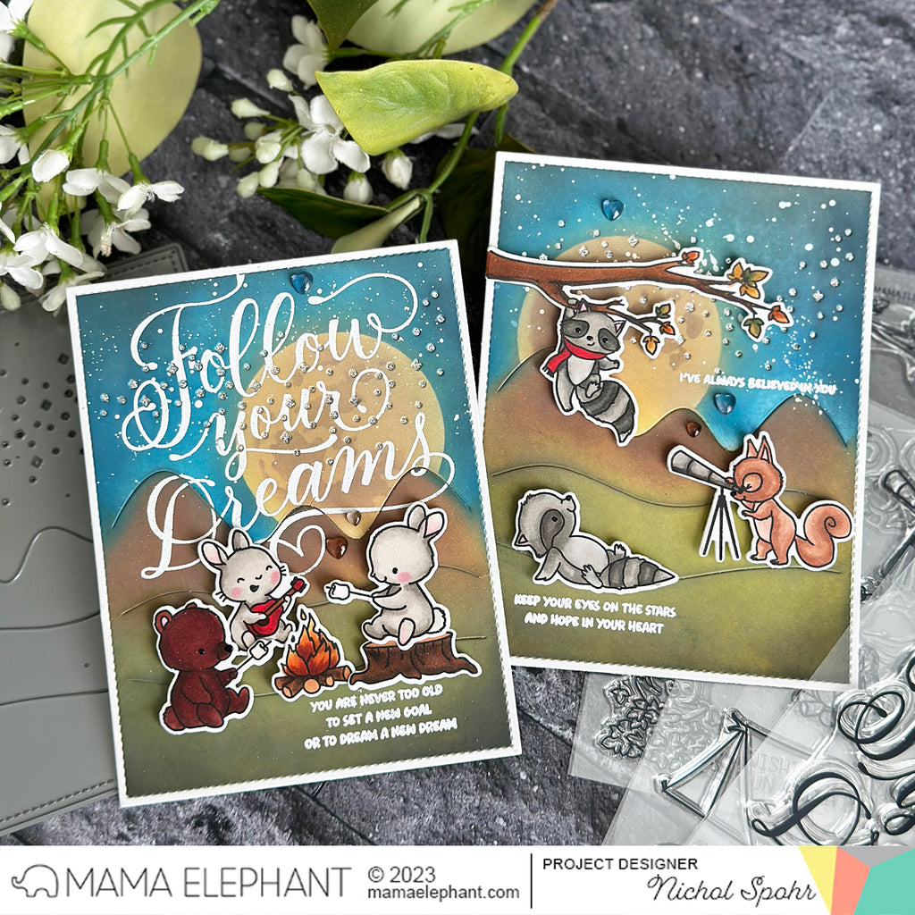 Mama Elephant Clear Stamps Follow Your Dreams Night Sky | color-code:ALT01