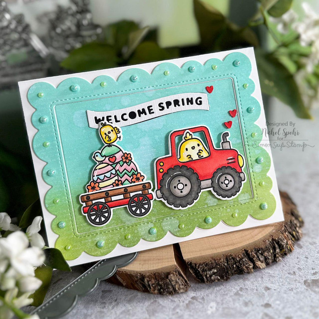 Mama Elephant Flirty Scallop Frames Creative Cuts Steel Dies