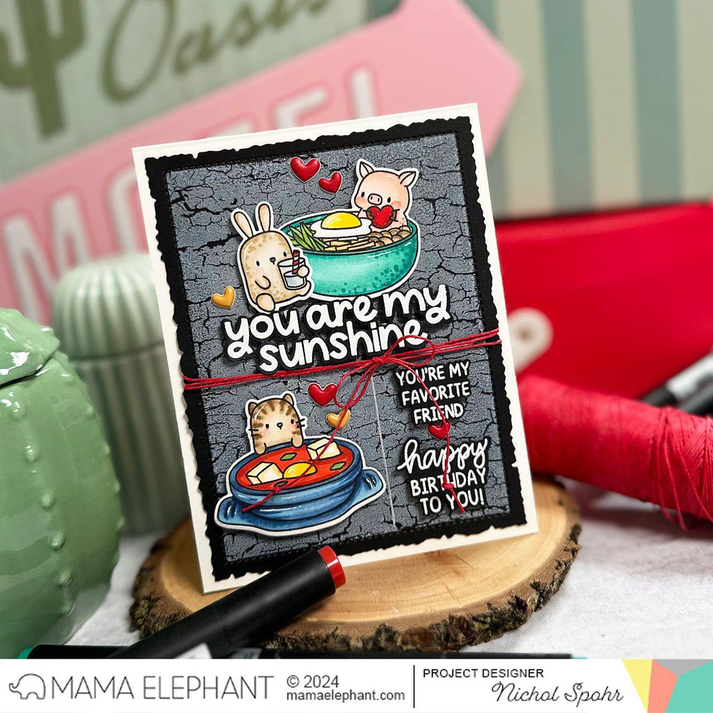 Mama Elephant Deckled Frames Creative Cuts Steel Dies happy birthday | color-code:ALT01