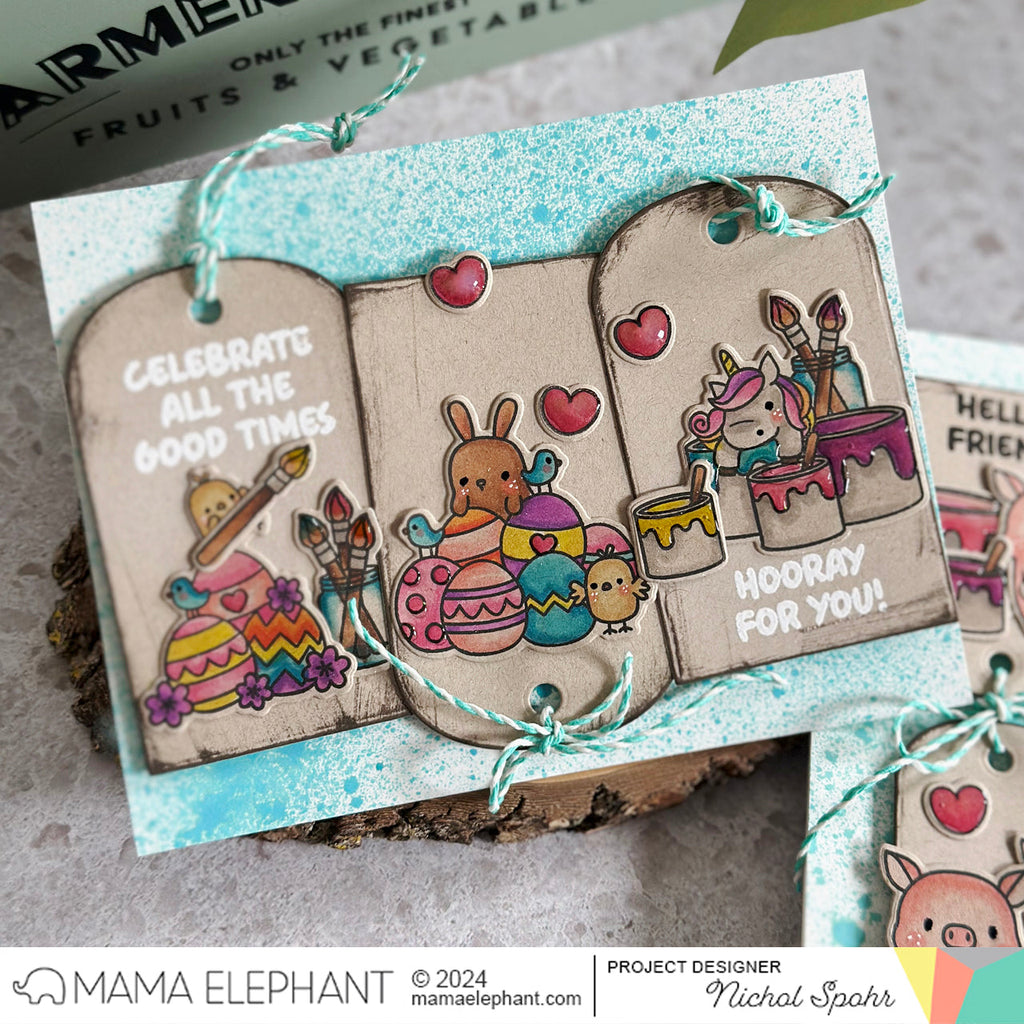 Mama Elephant Clear Stamps Deliver Spring Happiness celebrate | color-code:ALT02