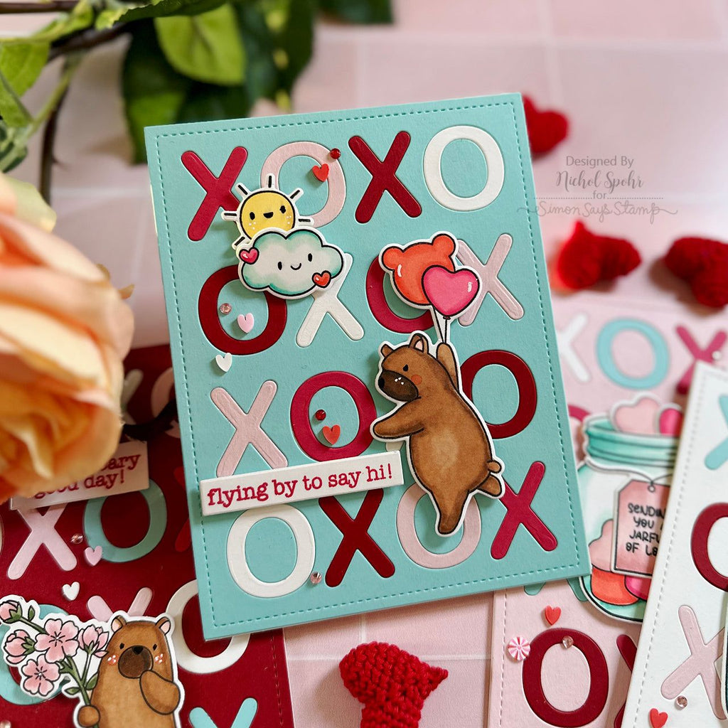 Mama Elephant Clear Stamps Beary Good Day heart balloon | color-code:ALT02
