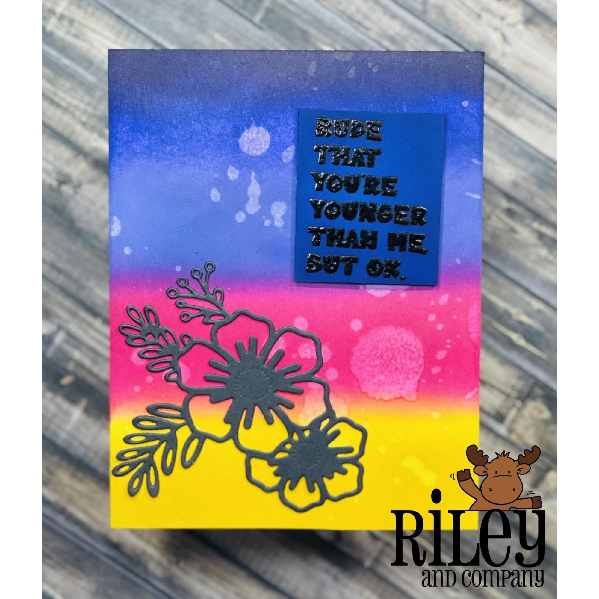 Riley And Company Cut Ups Hello Flowers Dies rd571 Flowers
