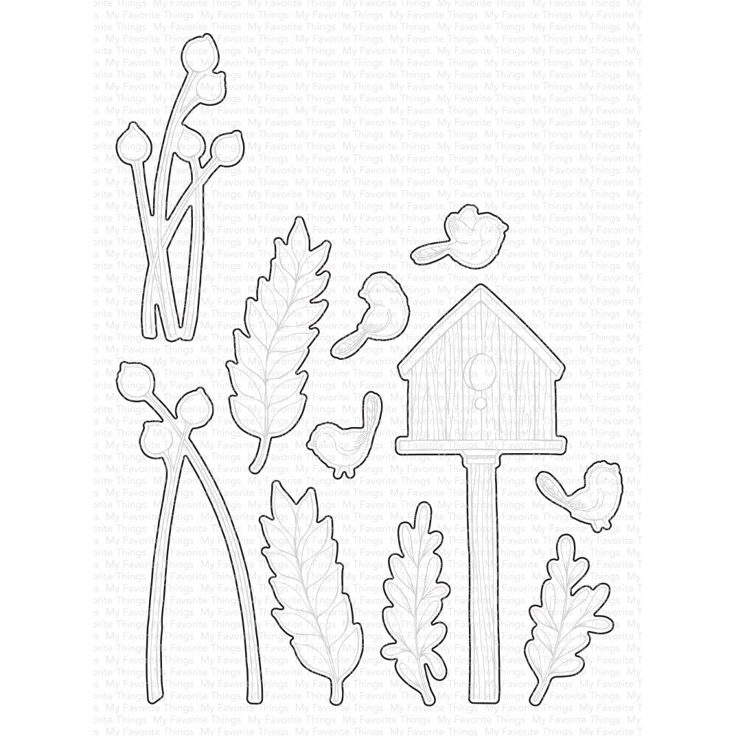 My Favorite Things Peaceful Birds Dies Die-Namics mft2524