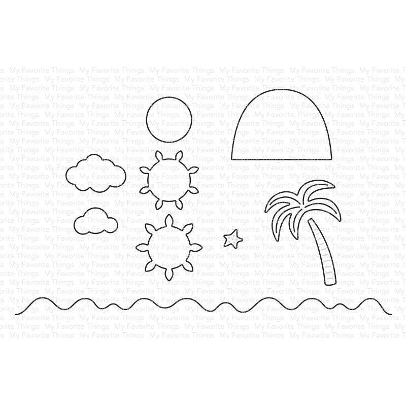 My Favorite Things Island Paradise Dies Die-Namics mft2559