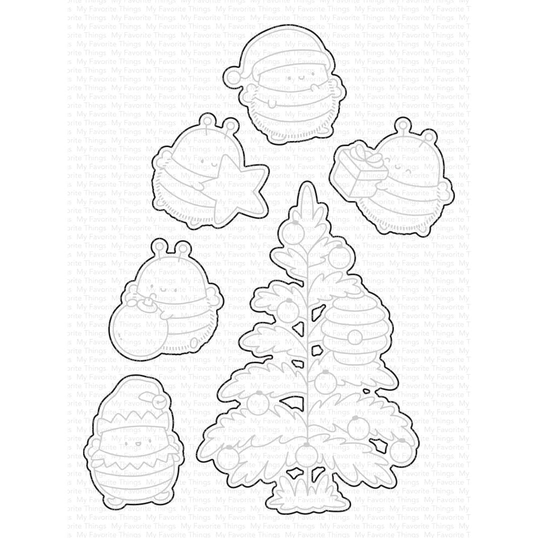 My Favorite Things Merry Bees-mas Dies Die-Namics mft2636