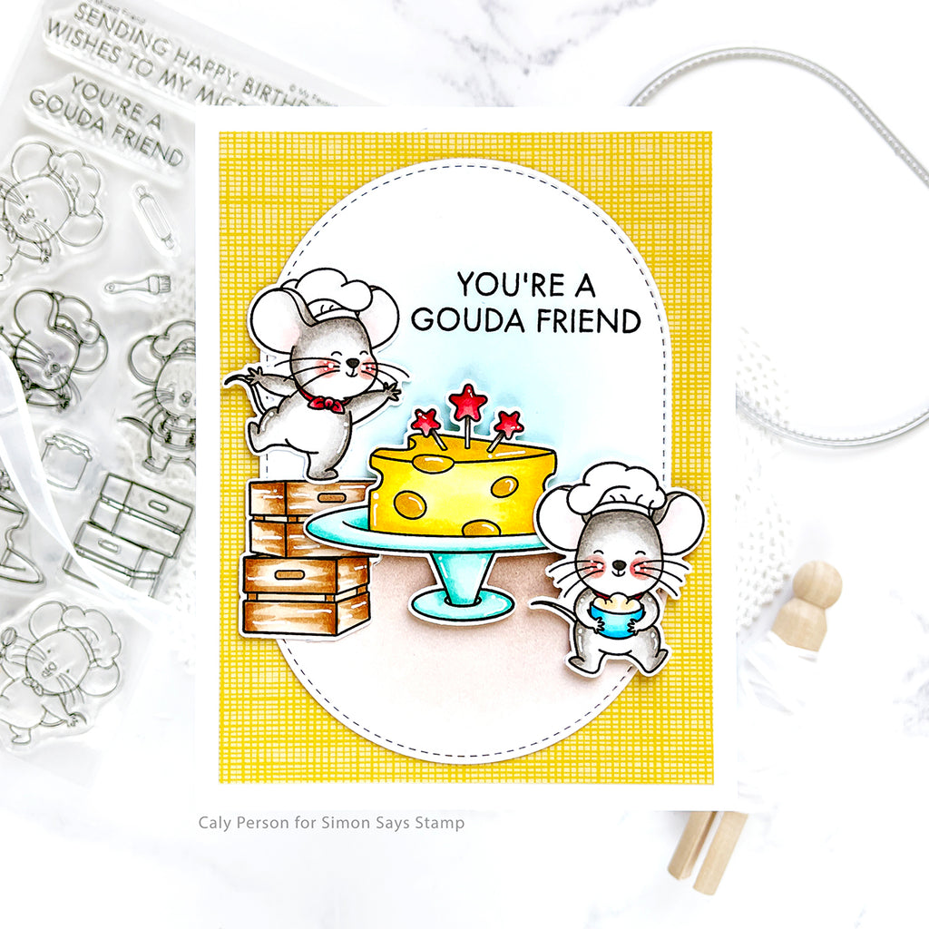 My Favorite Things Stitched Oblong Stax Dies Die-Namics mft2681 You're a Gouda Friend | color-code:alt1