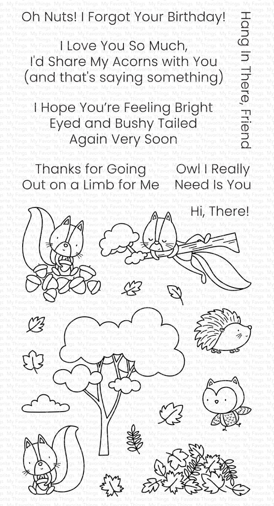 My Favorite Things Bright Eyed and Bushy Tailed Clear Stamps cs824