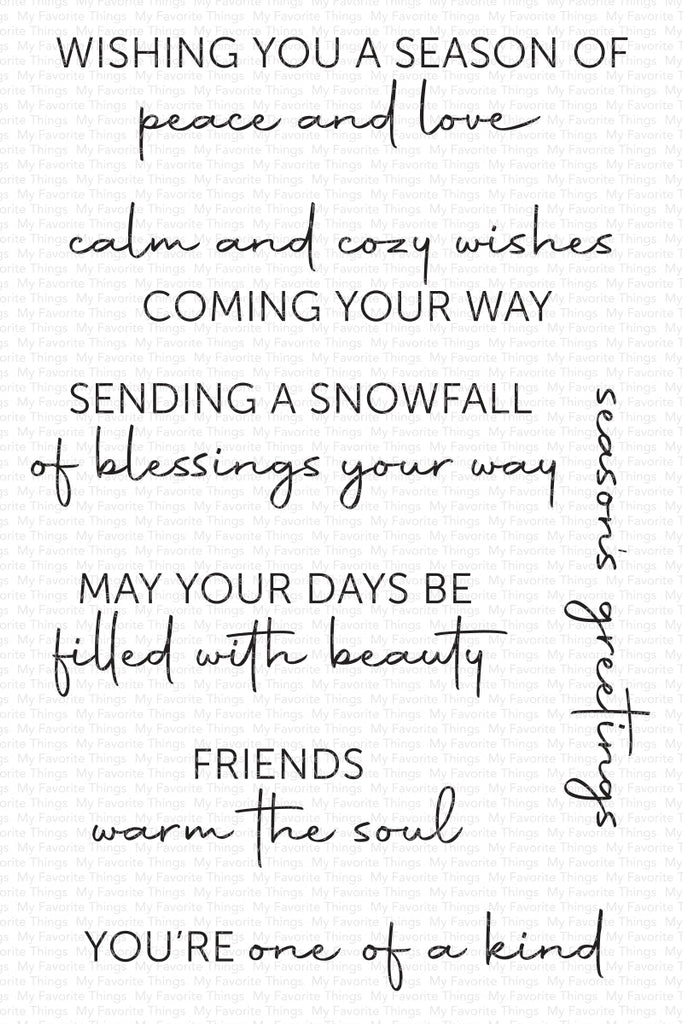 My Favorite Things Snowfall of Blessings Clear Stamps cs841