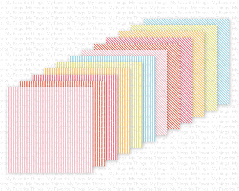 My Favorite Things Soft Stripes 6x6 Inch Paper Pad ep117 individual sheets