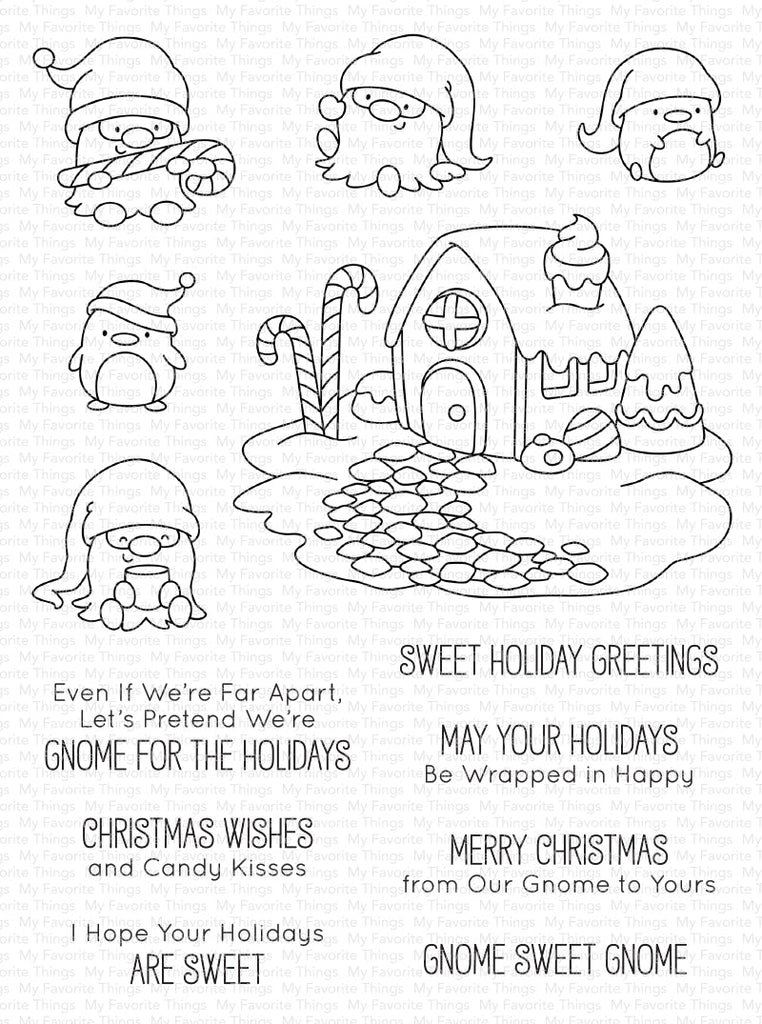 My Favorite Things Gnome for the Holidays Clear Stamps jb013