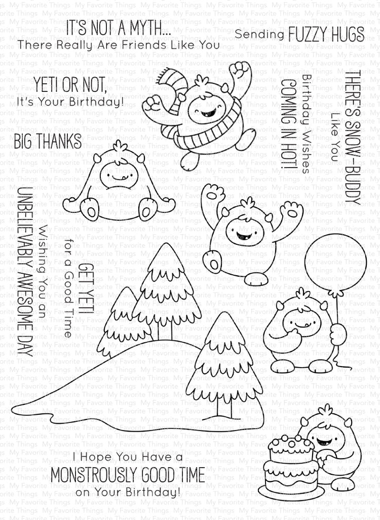 My Favorite Things Yeti or Not Clear Stamps jb022