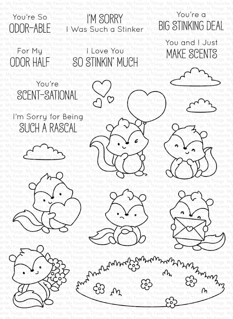 My Favorite Things Scent-sational Skunks Clear Stamps jb027