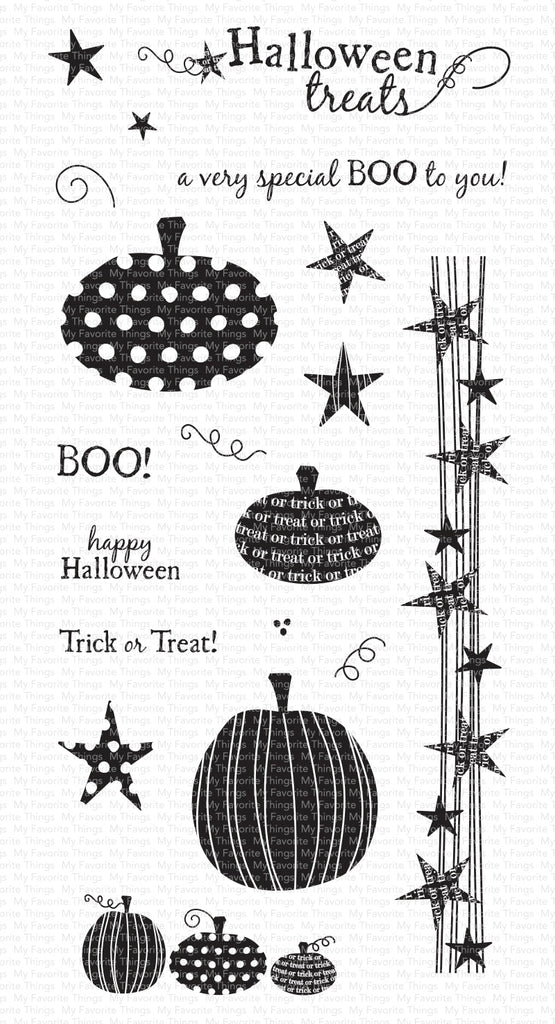 My Favorite Things Primitive Pumpkins Clear Stamps ljd100