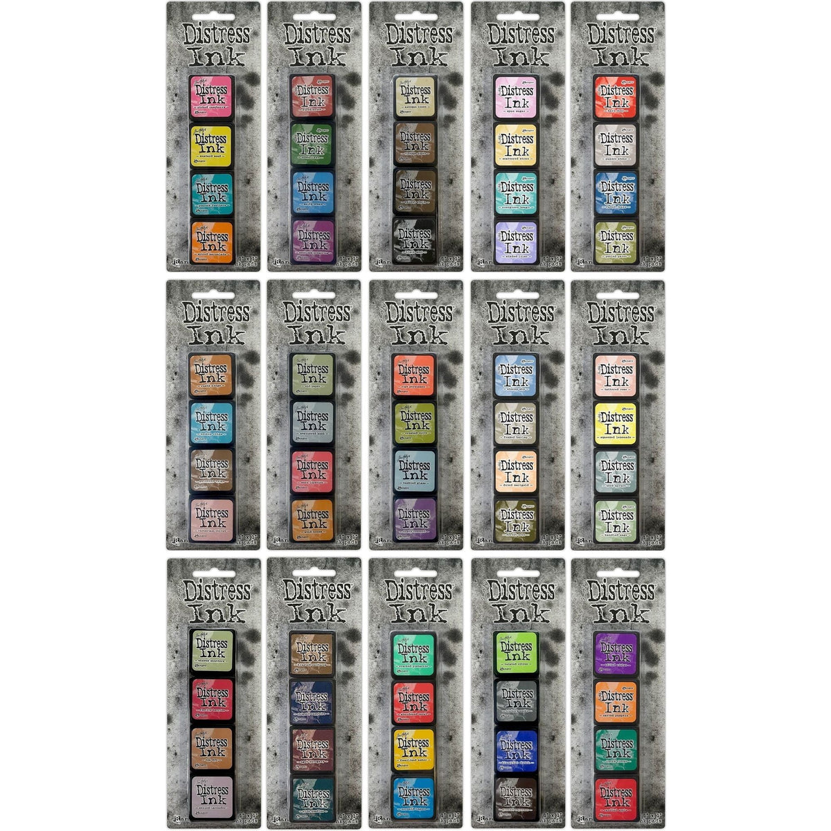 Tim Holtz Mini Distress Ink Pads Sets 1 Through 15 Ranger – Simon Says ...