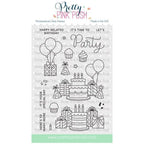 Pretty Pink Posh Party Time Clear Stamps