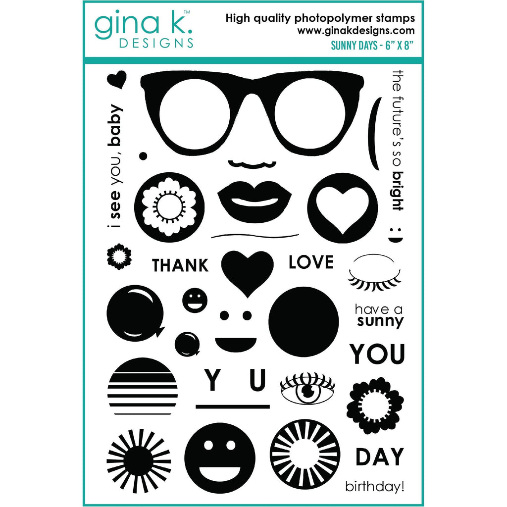 Gina K Designs Sunny Days Clear Stamps mm124