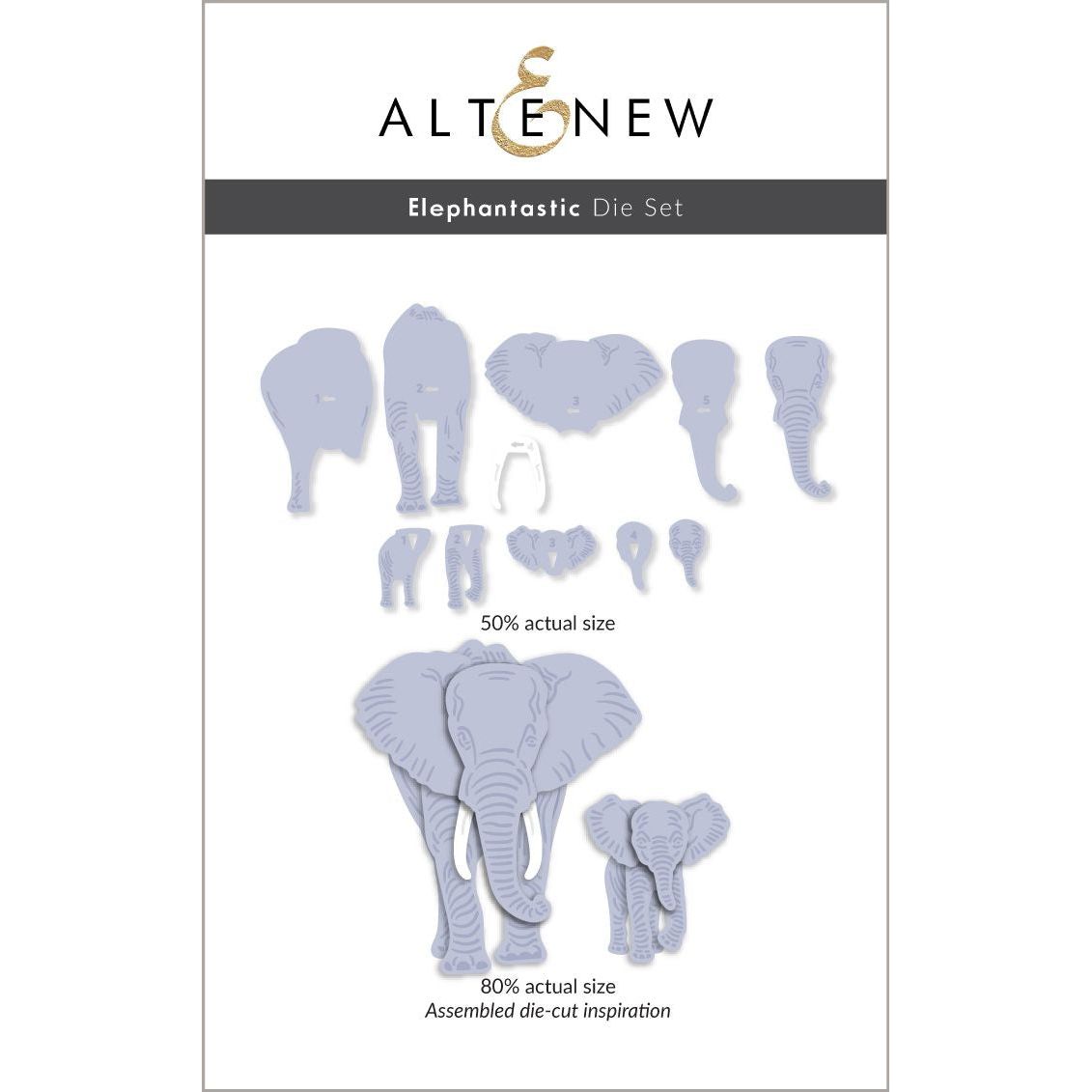 Altenew Elephantastic Dies alt8481