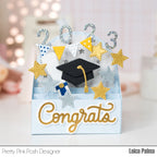 Pretty Pink Posh Graduation Mug Additions Dies glitter