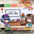 Made with Sugars and Smiles Two Friends Getting Treats in Bakery