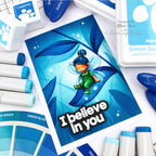Simon Says Clear Stamps Magical Crafting sss202713c Stamptember I Believe in You Card | color-code:ALT04