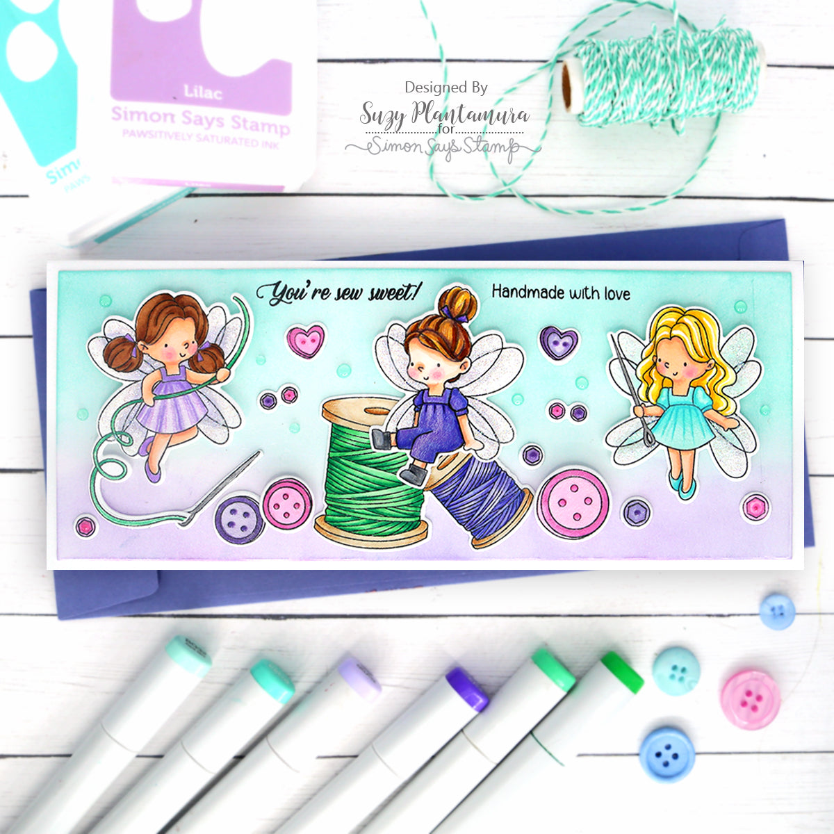 Simon Says Clear Stamps Magical Crafting sss202713c Stamptember Friend Card