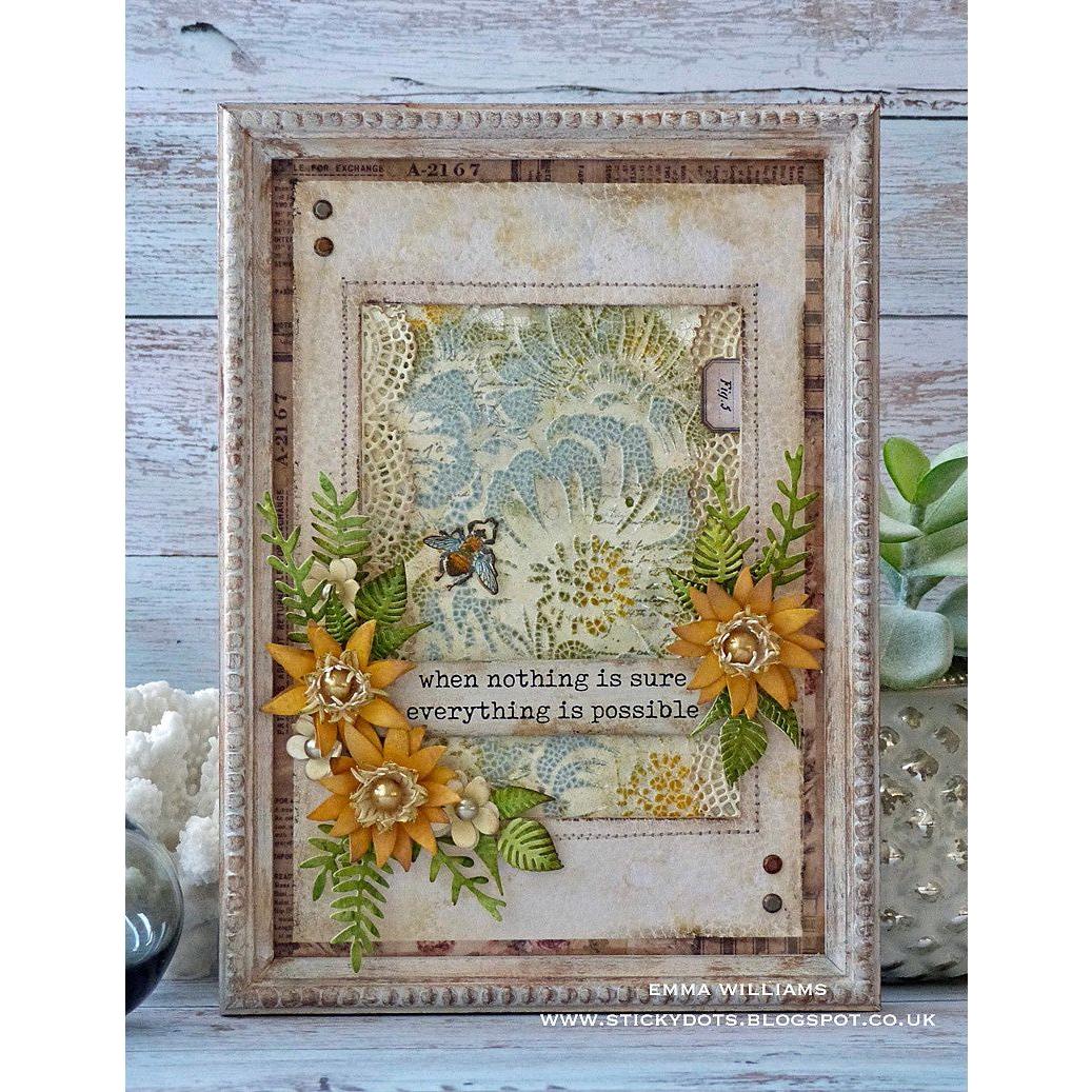 Tim Holtz Distress Oxide Ink Pad Antique Linen Ranger TDO55792 Spring Mixed Media Project | color-code:ALTU06