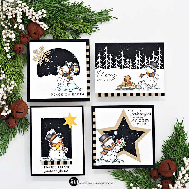 Simon Says Stamps and Dies Cozy in the Cold set1088cc And Everything Nice Christmas Cards | color-code:ALT04
