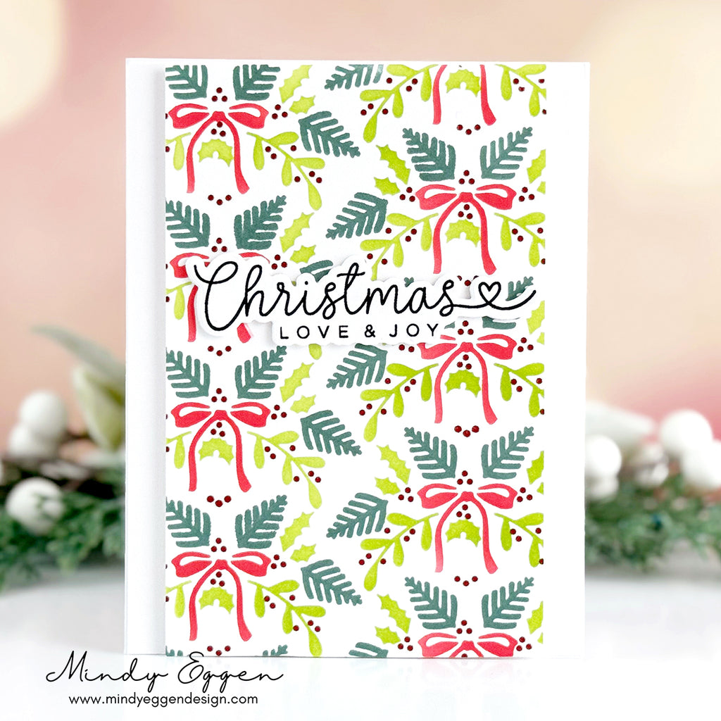 CZ Design Clear Stamps Making Spirits Bright cz290c Christmas Card | color-code:ALT06