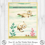 The Rabbit Hole Designs Making Waves Stencil TRH-051S made for each otter