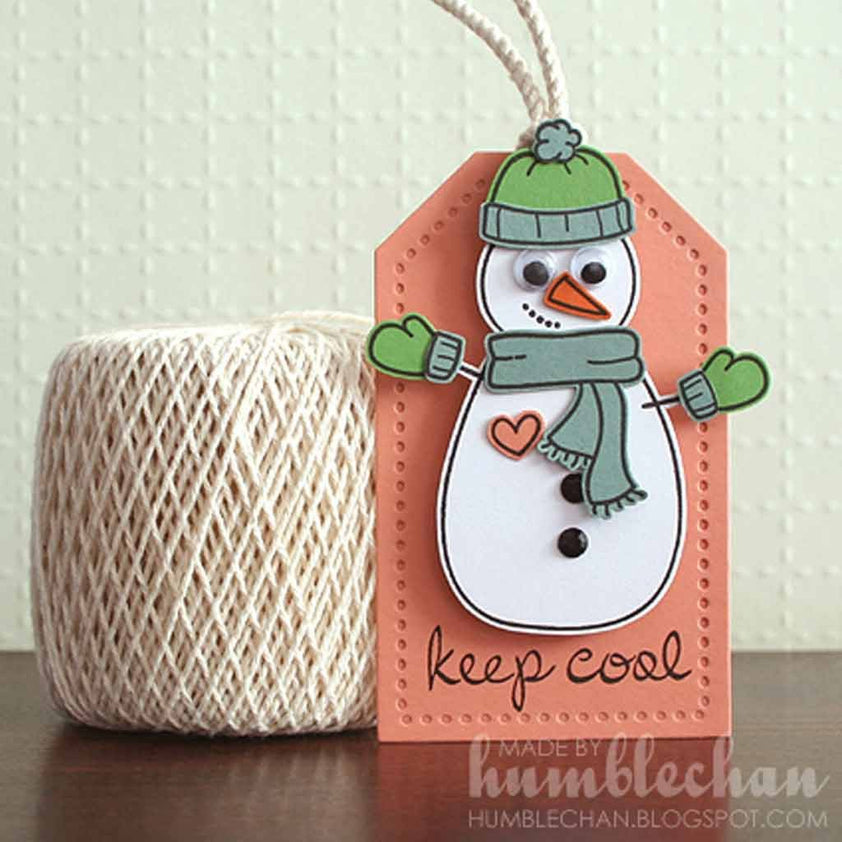 Lawn Fawn Set Di Timbri Trasparenti 'Making Frosty Friends' – 24 Pezzi Con Pupazzi Di Neve, Sciarpe E Cappelli, Per Scrapbooking E Card Making