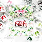 CZ Design Clear Stamps Making Spirits Bright cz290c Christmas Card | color-code:ALT09