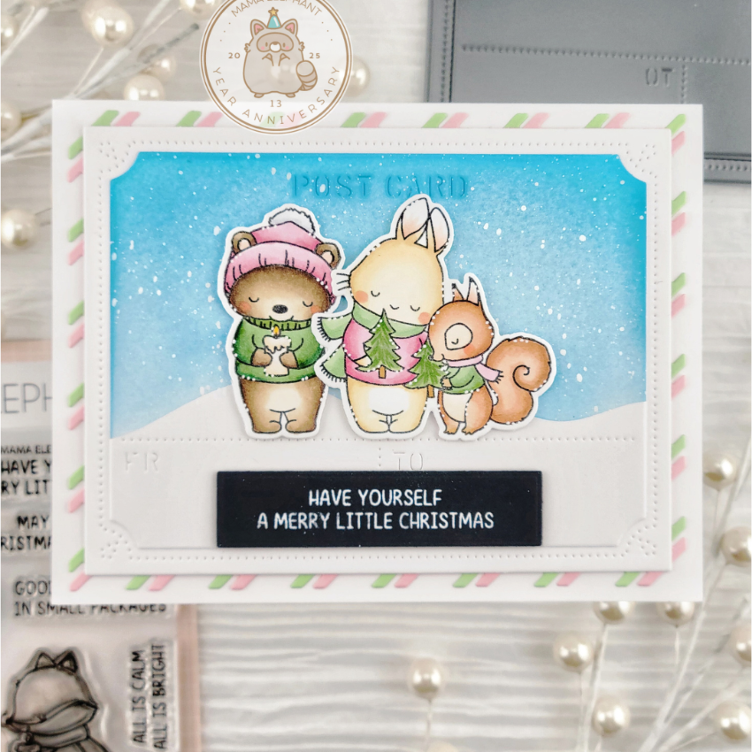 Mama Elephant A Little Wish Creative Cuts Steel Dies snowing
