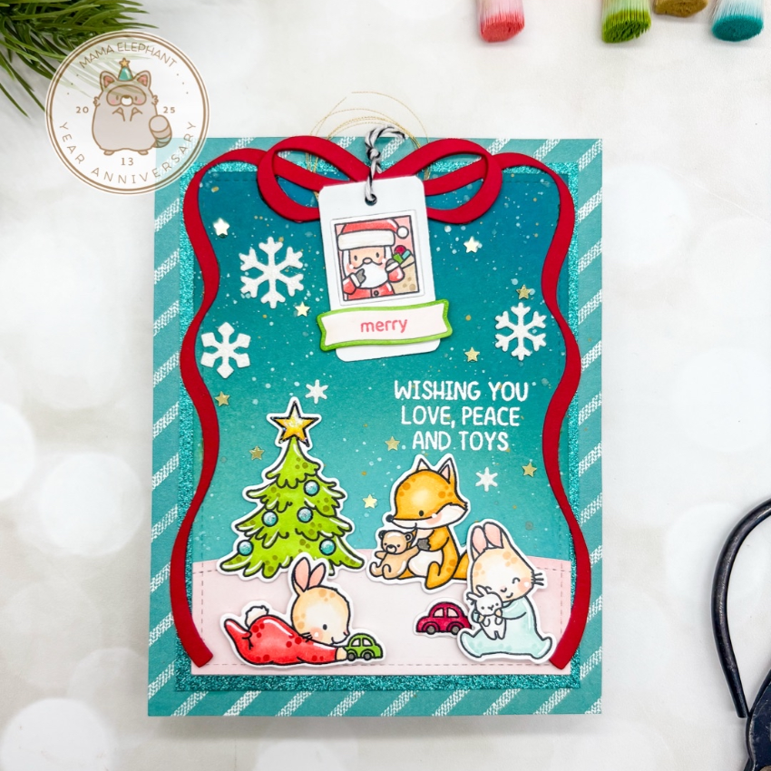 Mama Elephant Abundance Of Toys Clear Stamps snowflakes
