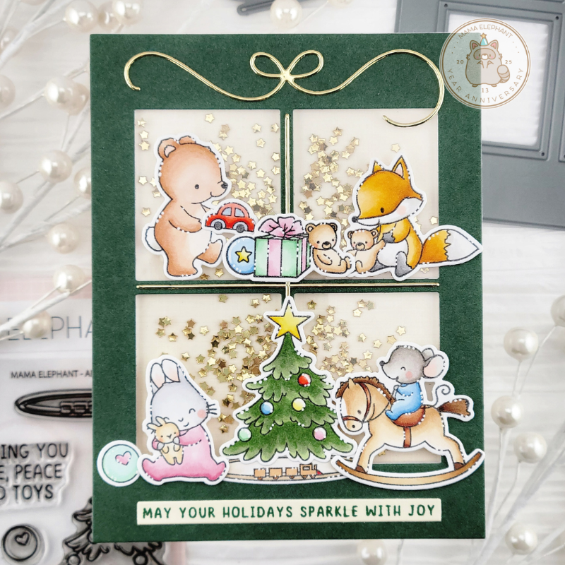 Mama Elephant Abundance Of Toys Creative Cuts Dies shaker