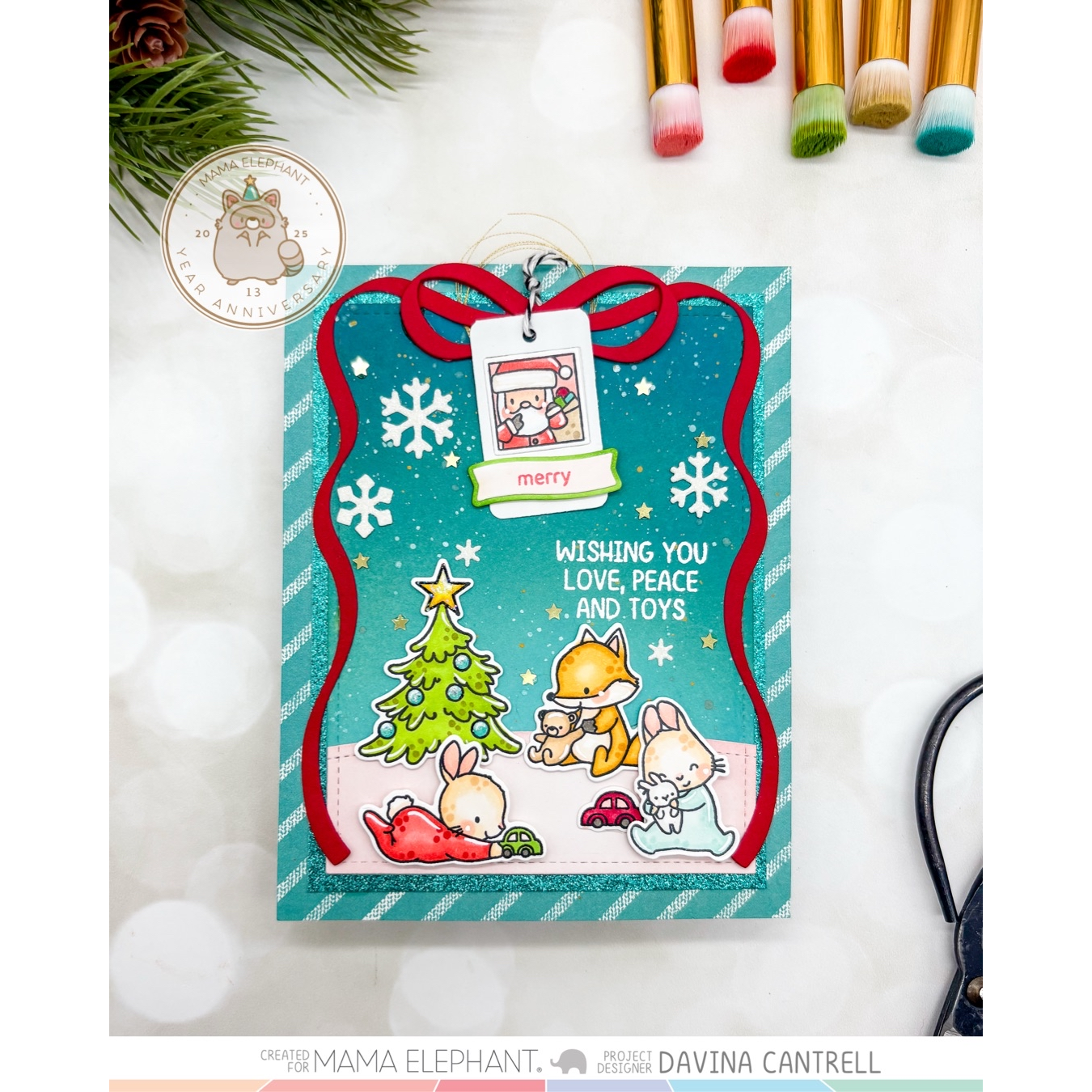 Mama Elephant Abundance Of Toys Creative Cuts Dies teal