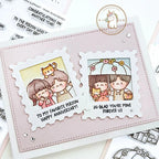 Mama Elephant Anniversary Celebration Clear Stamp and Die Set happy couple